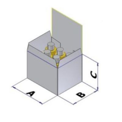 Картонная коробка для вертикального картонатора АСВ 50